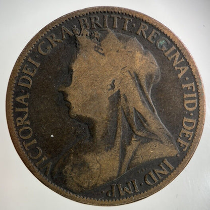 1898 Victoria One Penny Coin | Collectable Grade