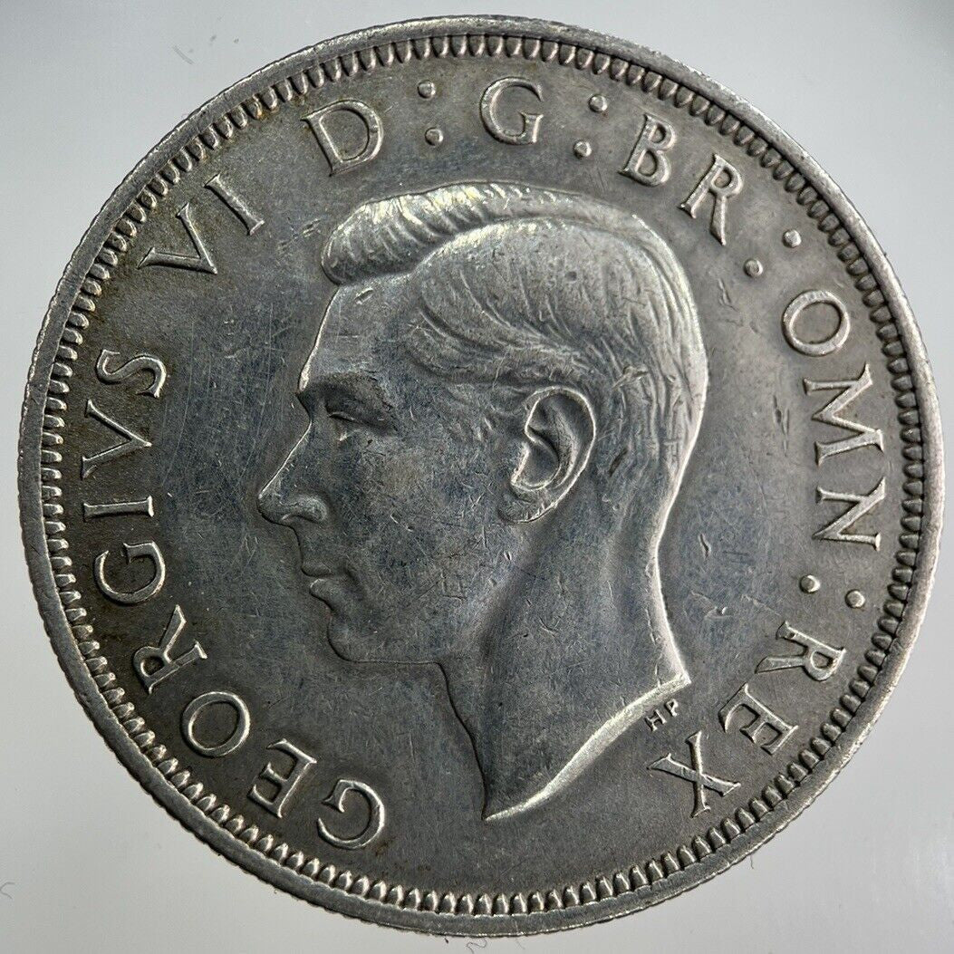 1942 George VI Half - Crown Silver Coin | Fine Collectable Grade