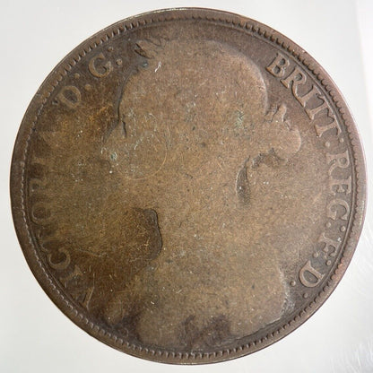 1892 Victoria One Penny Coin | Collectable Grade