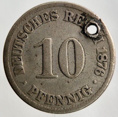 1876 Germany 10 Pfennig Coin | Collectable Grade