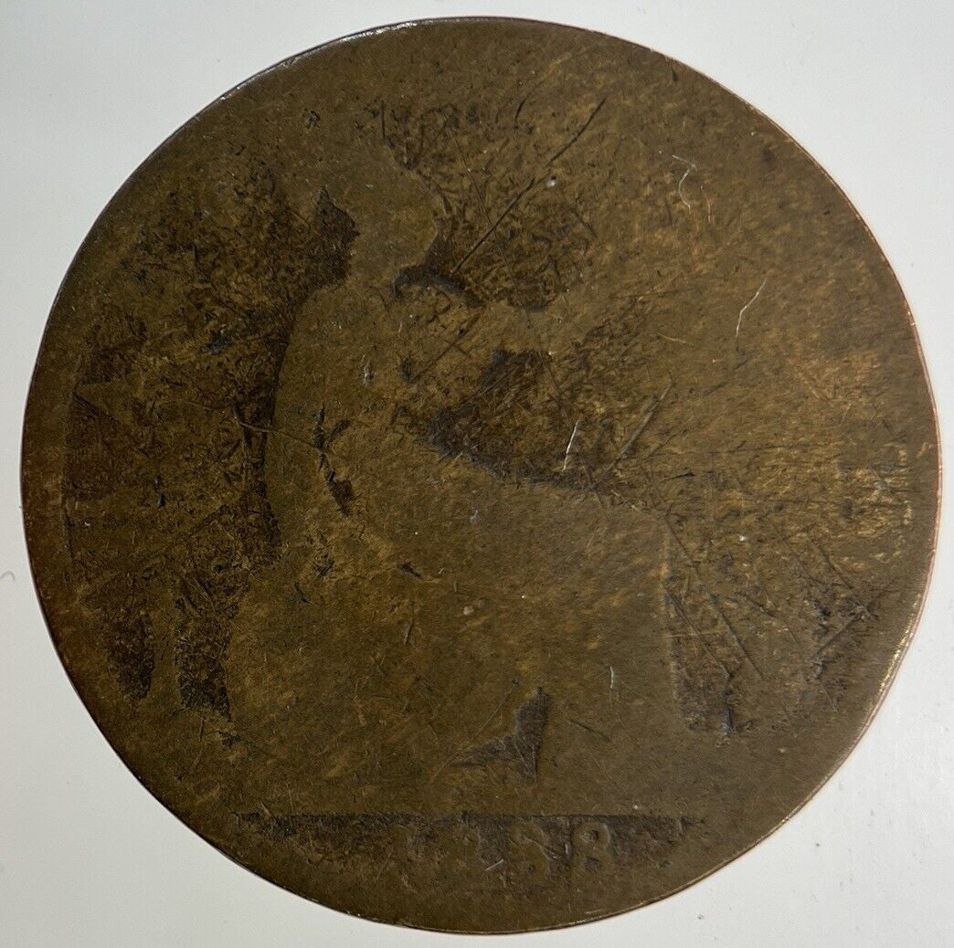 1888 Victoria Half-Penny Coin | Fair Grade