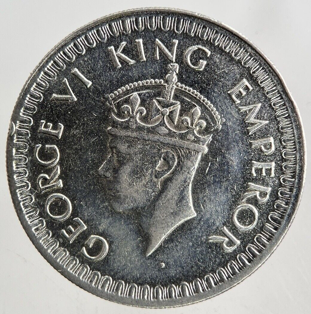 1943 India 1/2 Half Rupee Silver Coin | Very High Grade