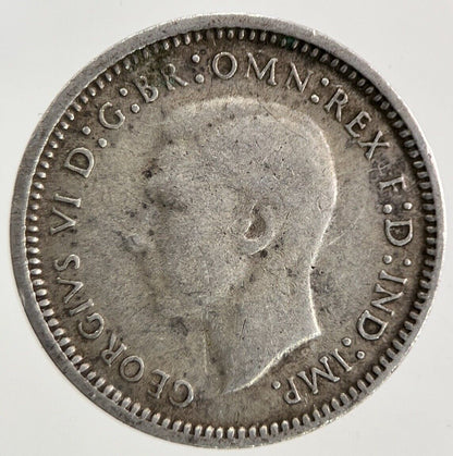 1943 Australia Threepence Silver Coin | Fine Collectable Grade