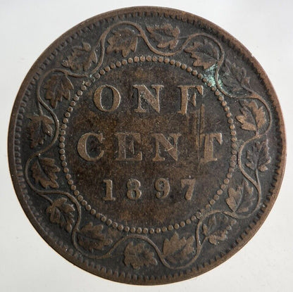 1897 Canada 1 One Cent Coin | Fine Collectable Grade