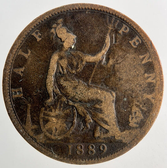 1889 Victoria Half - Penny Coin | Collectable Grade