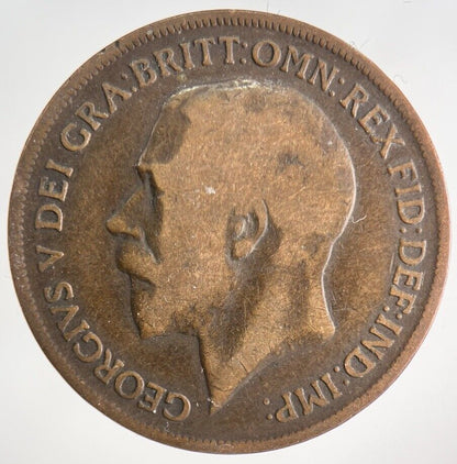 1919 - H George V One Penny Coin | Collectable Grade