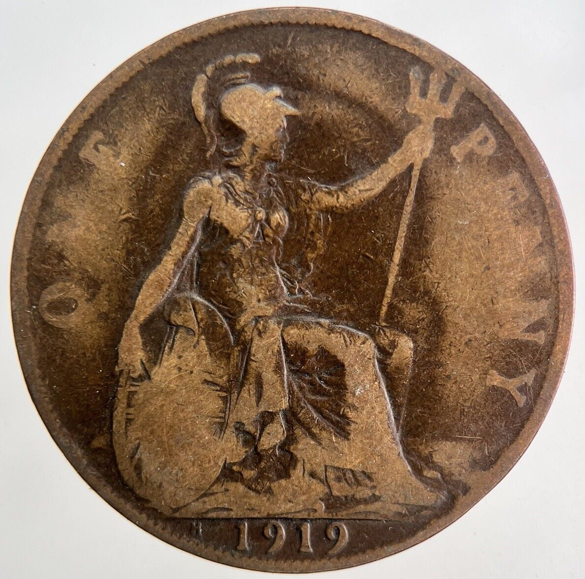 1919 - H George V One Penny Coin | Collectable Grade