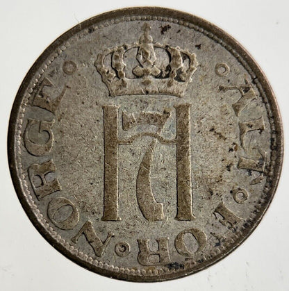 1917 Norway 10 Ore Silver Coin | Fine Collectable Grade
