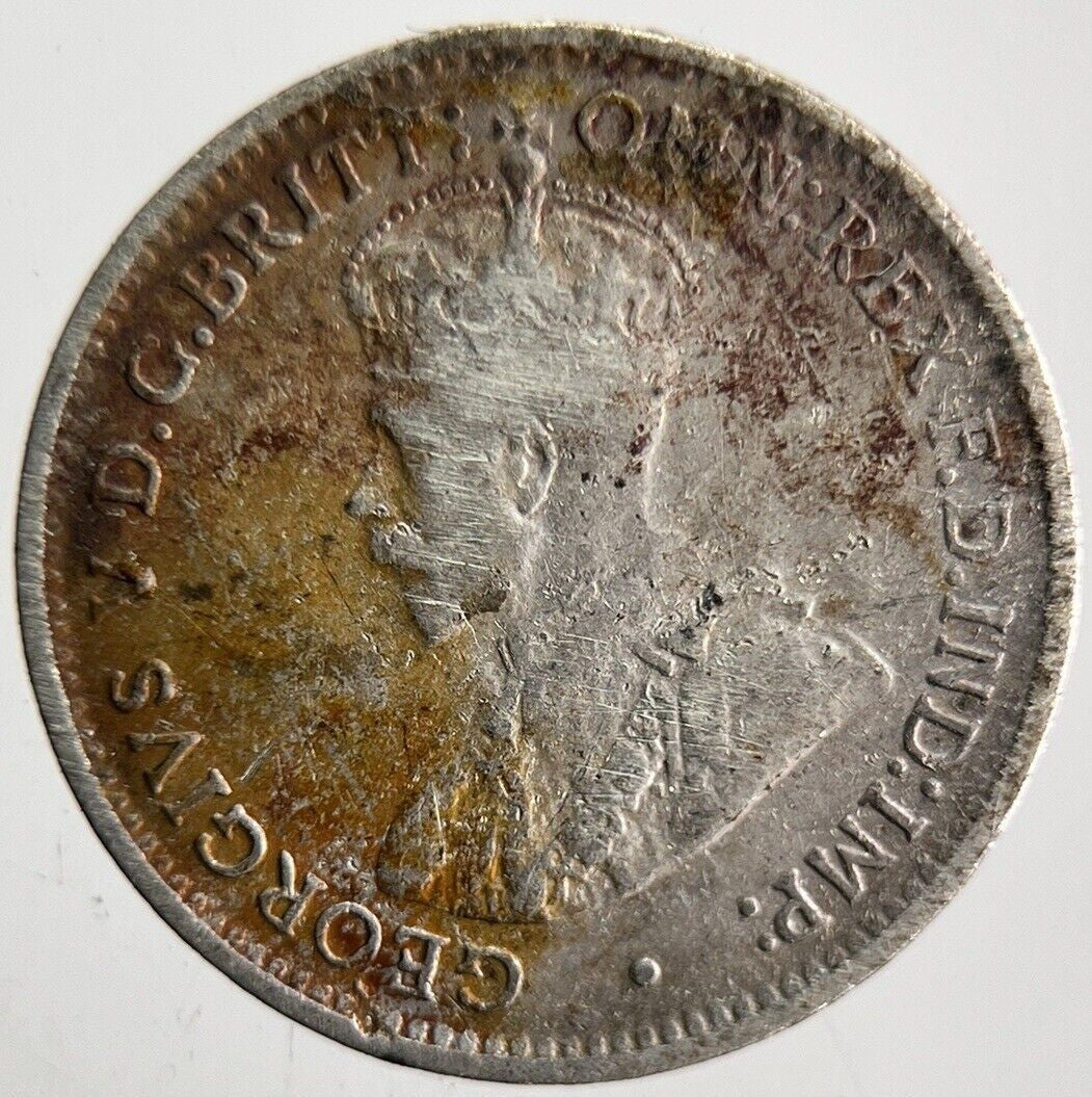 1917 - M Australia Threepence Silver Coin | Fine Collectable Grade | a4617