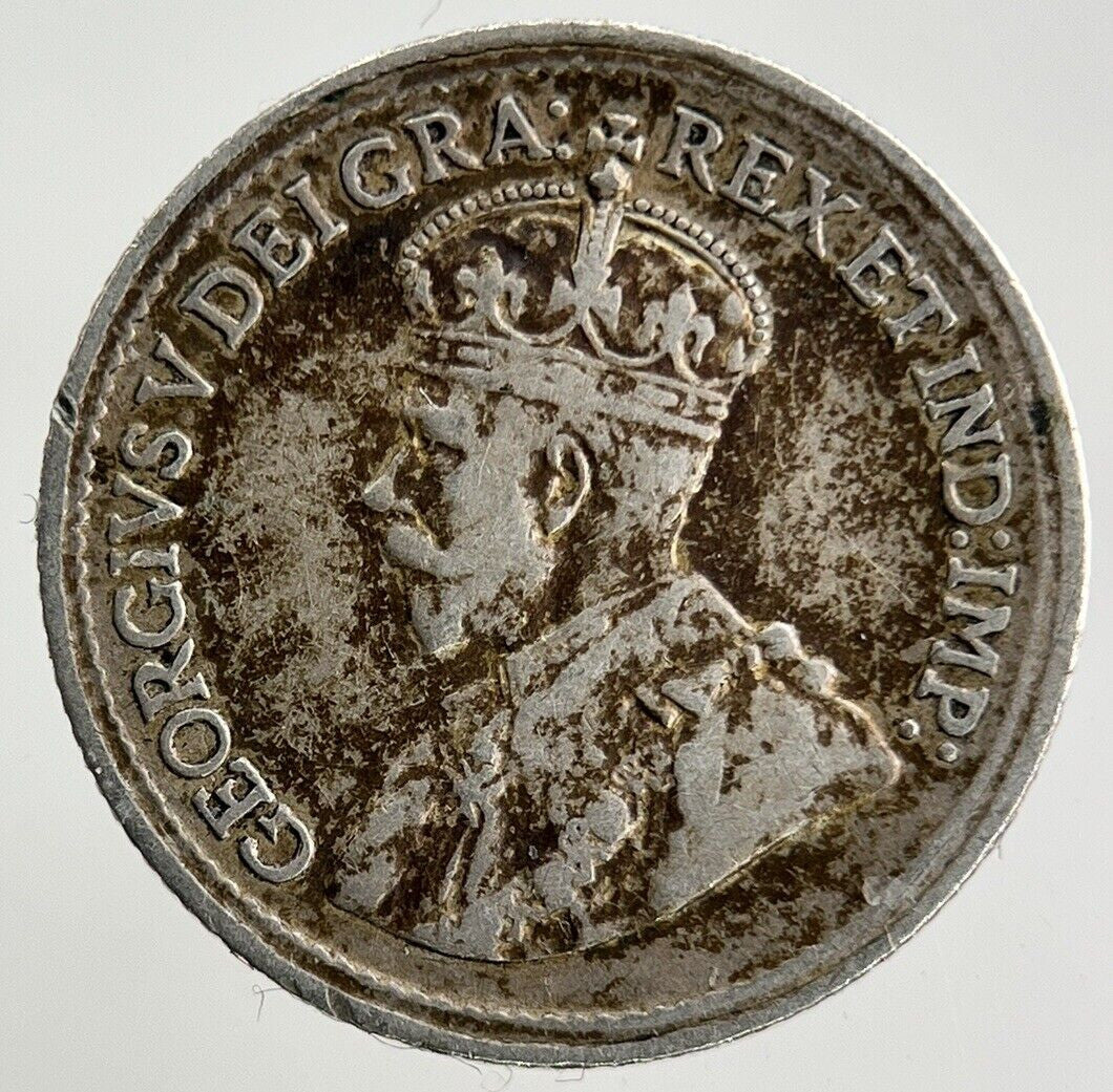 1920 Canada 5 Cents Silver Coin | Fine Collectable Grade