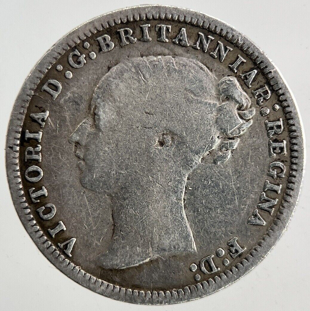 1874 Victoria Silver Threepence Coin | Fine Collectable Grade
