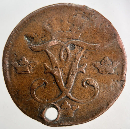 1749 Sweden 1 Ore Coin | Collectable Grade