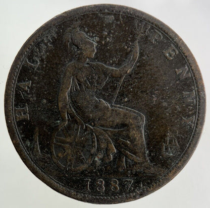 1887 Victoria Half - Penny Coin | Fine Collectable Grade
