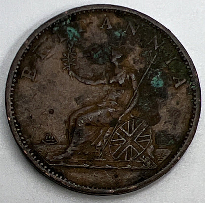 1807 Half - Penny George III | British Copper Coin | High Grade | a1273