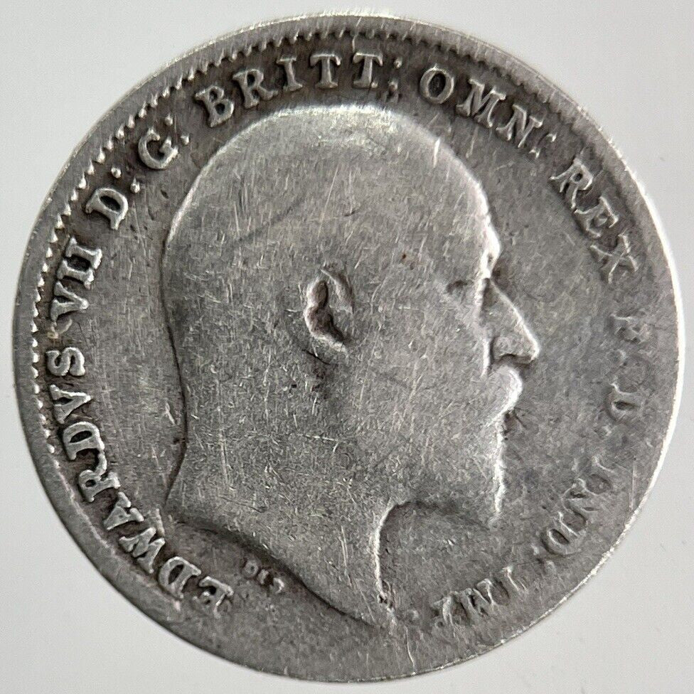 1902 Edward VII Threepence Silver Coin | Collectable Grade