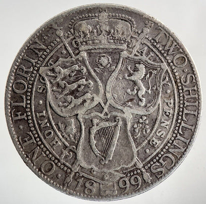 1899 Victoria Florin Silver Coin | Fine Collectable Grade