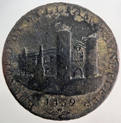 1793 Wainfleet Half - Penny Token Coin | Very High Grade | a7942