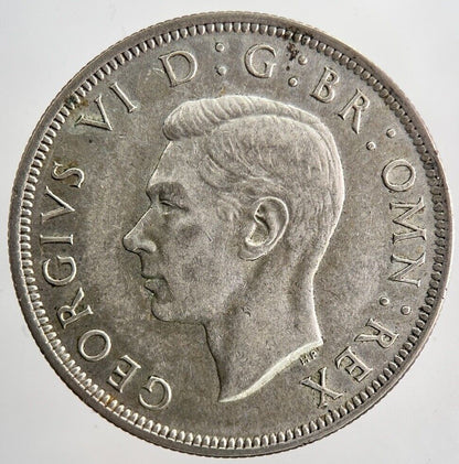 1945 George VI Half - Crown Silver Coin | Fine Collectable Grade | a6513