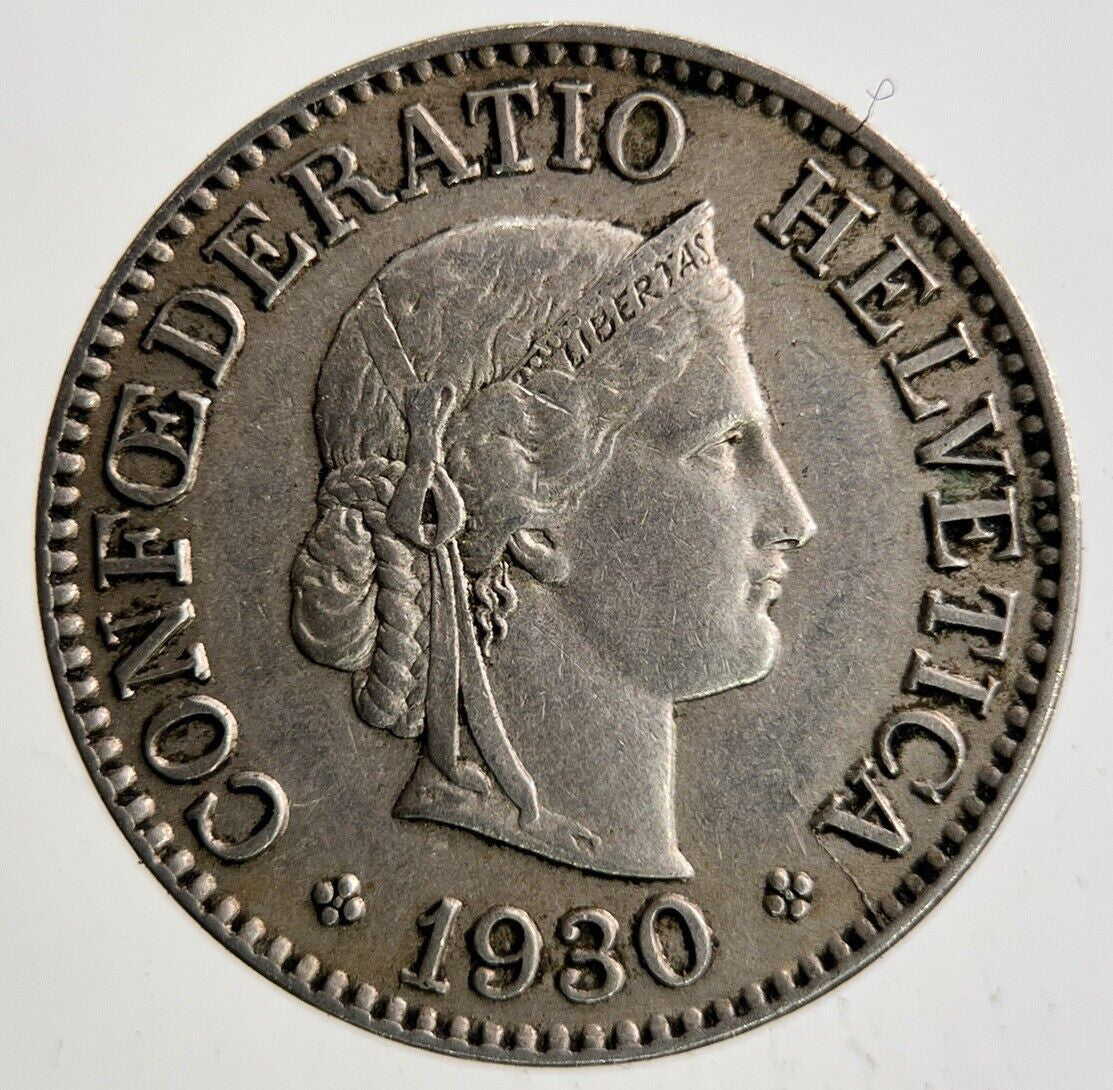1930 Switzerland Swiss 10 Rappen Coin | Fine Collectable Grade