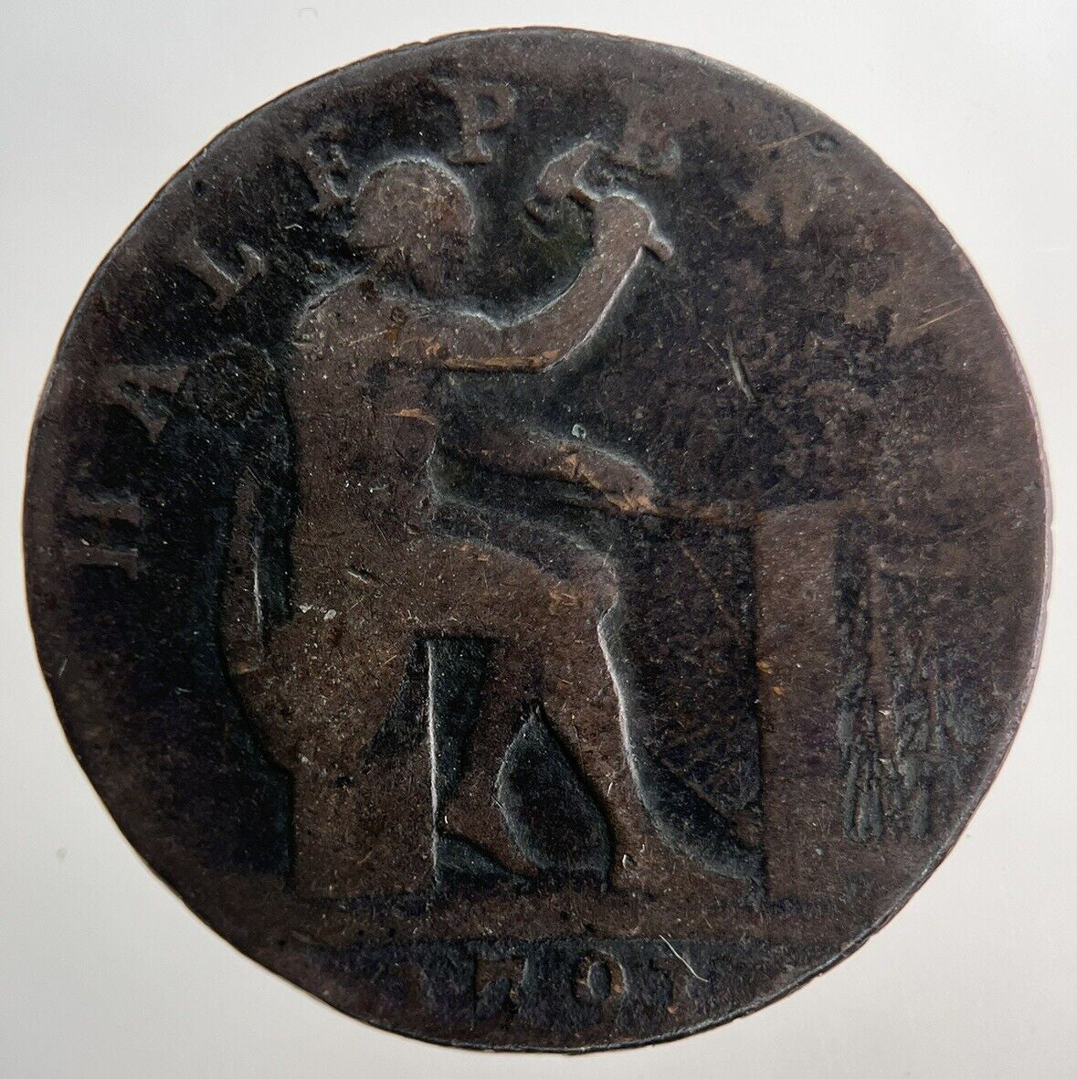 1791 John Wilkinson Iron Master Half-Penny Token Coin | Collectable Grade