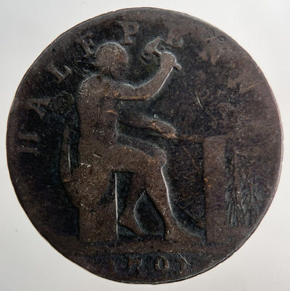 1791 John Wilkinson Iron Master Half-Penny Token Coin | Collectable Grade