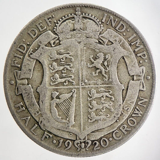 1920 George V Half - Crown Silver Coin | Collectable Grade