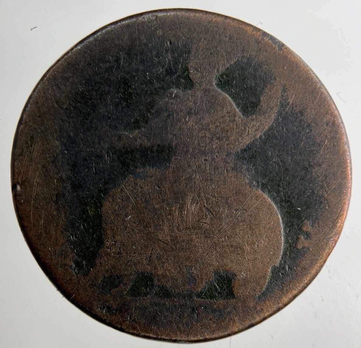 British George II 2nd Half - Penny Coin | Fair Grade