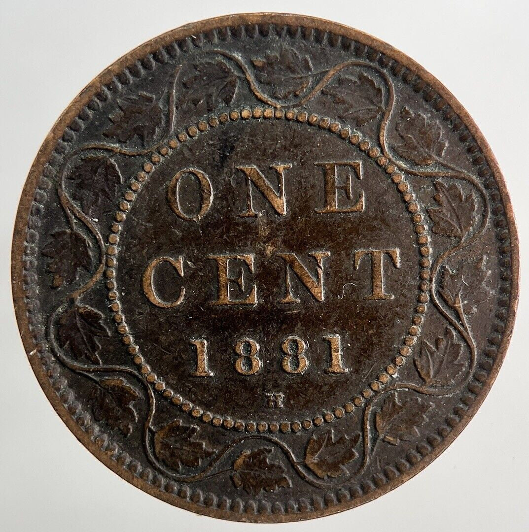 1881 - H Canada Victoria One Cent Coin | Fine Collectable Grade