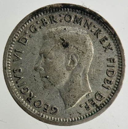 1951 Australia Threepence Silver Coin | Fine Collectable Grade