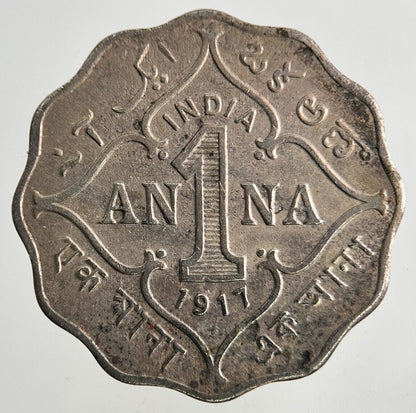 1917 India 1 Anna Coin | Fine Collectable Grade