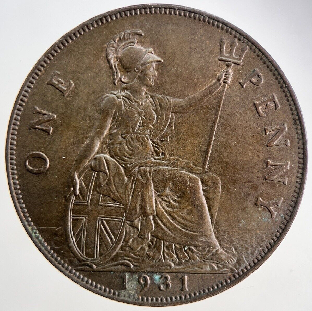 1931 George V One Penny Coin | Very High Grade