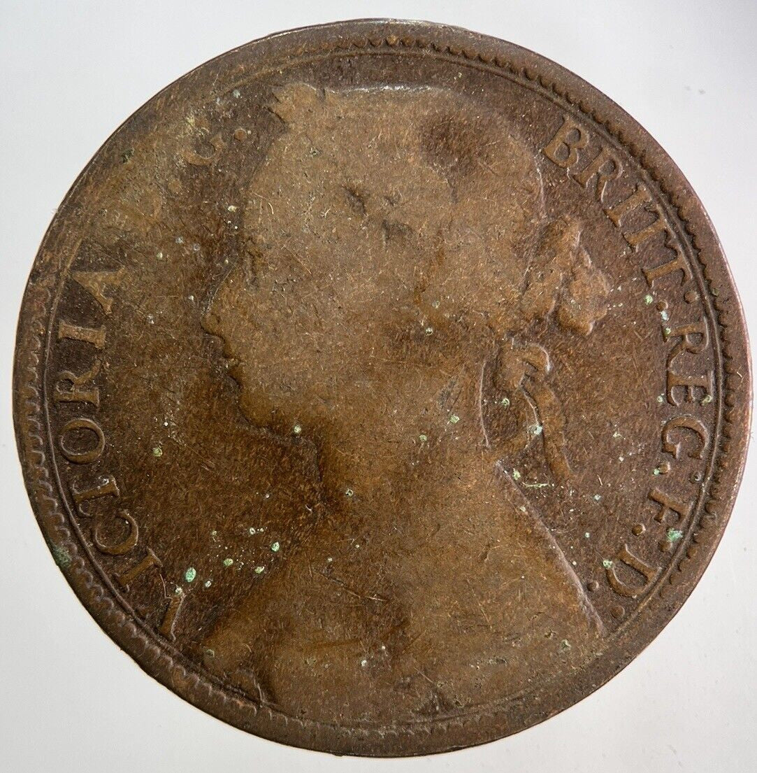 1876 - H Victoria One Penny Coin | Collectable Grade