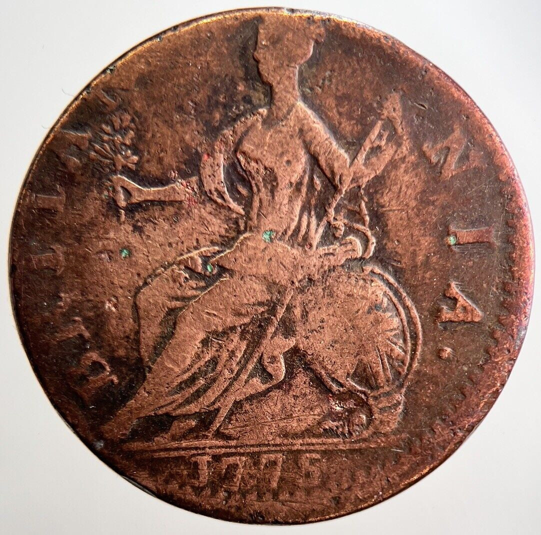 1775 George III Half - Penny Coin | Collectable Grade | a2894