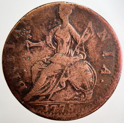 1775 George III Half - Penny Coin | Collectable Grade | a2894