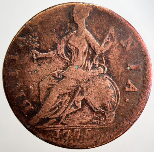 1775 George III Half - Penny Coin | Collectable Grade | a2894