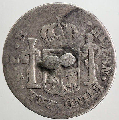 1790 Spain Half 1/2 Real Silver Coin | Collectable Grade | a5553