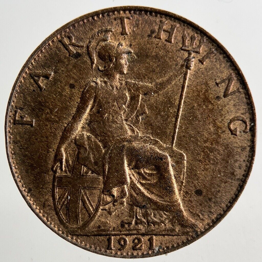 1921 George V Farthing Coin | Very High Grade