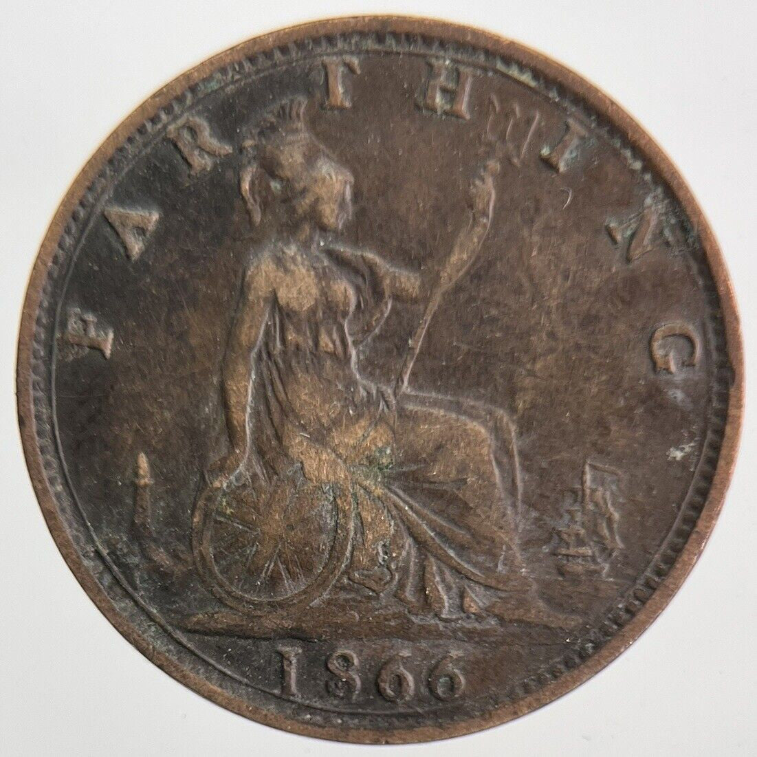 1866 Victoria Farthing Coin | Very High Grade
