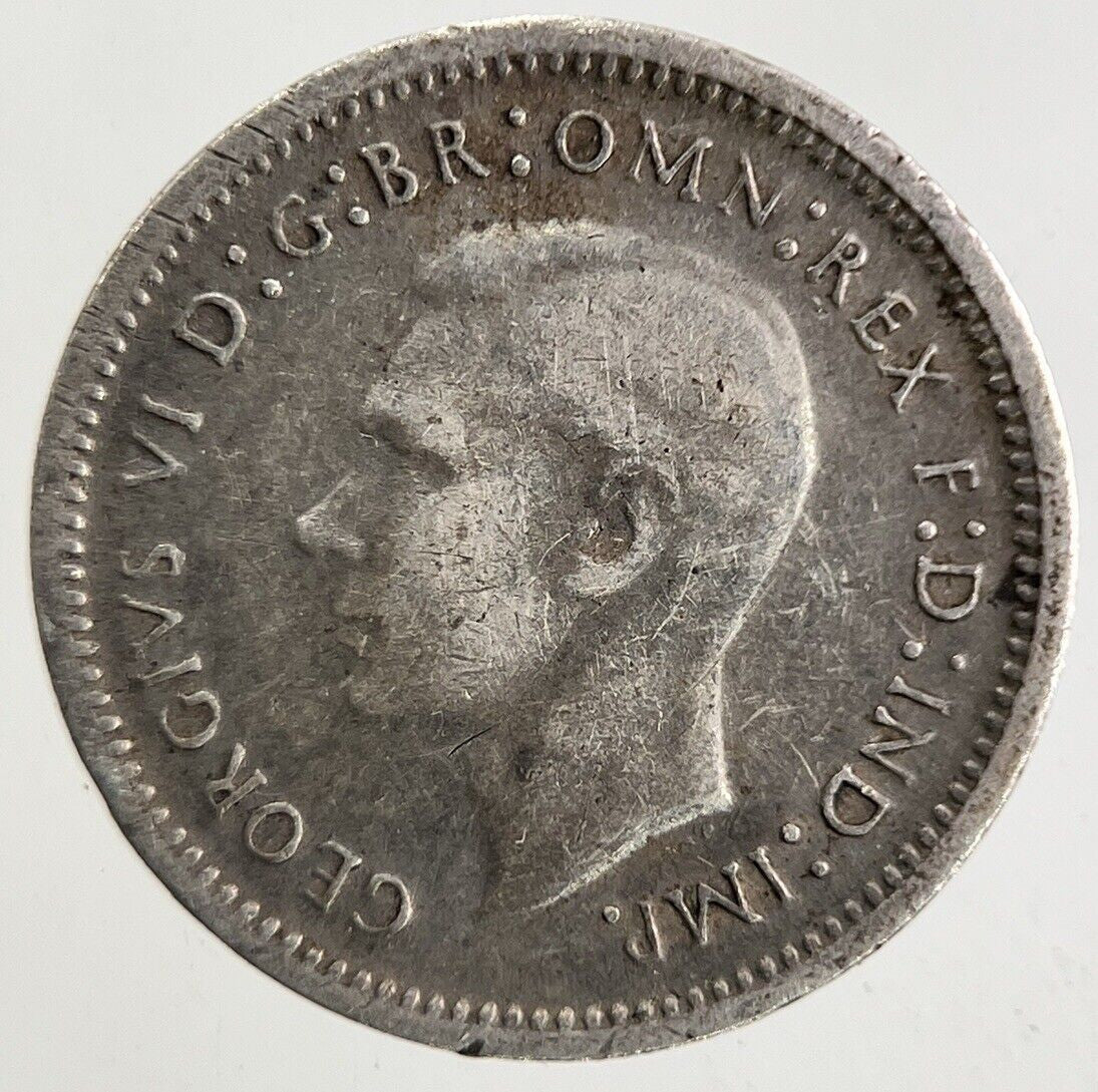 1943 Australia Threepence Silver Coin | Fine Collectable Grade