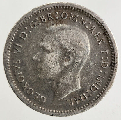 1943 Australia Threepence Silver Coin | Fine Collectable Grade