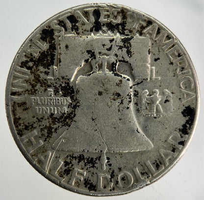 1951 - S US USA Benjamin Half Dollar Silver Coin | Collectable Grade