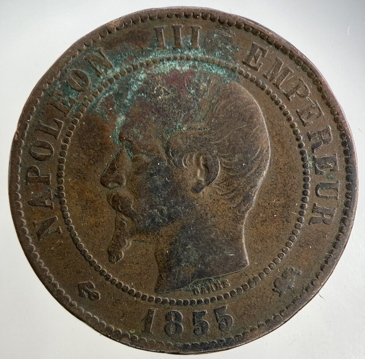 1855 France 10 Centimes Coin | Fine Collectable Grade