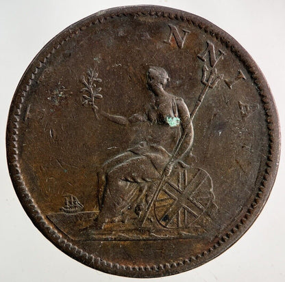 1806 George III 3rd Half-Penny Coin | Very High Grade