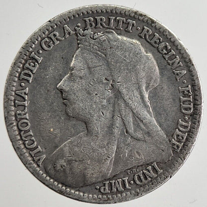 1899 Victoria Threepence Silver Coin | Collectable Grade | a8887