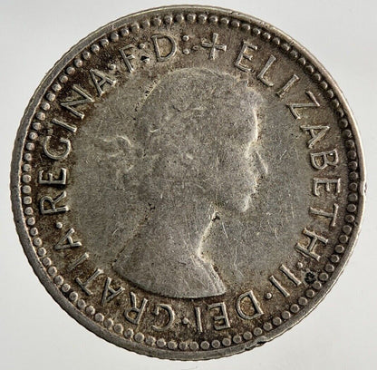 1956 Australia Sixpence Silver Coin | Fine Collectable Grade