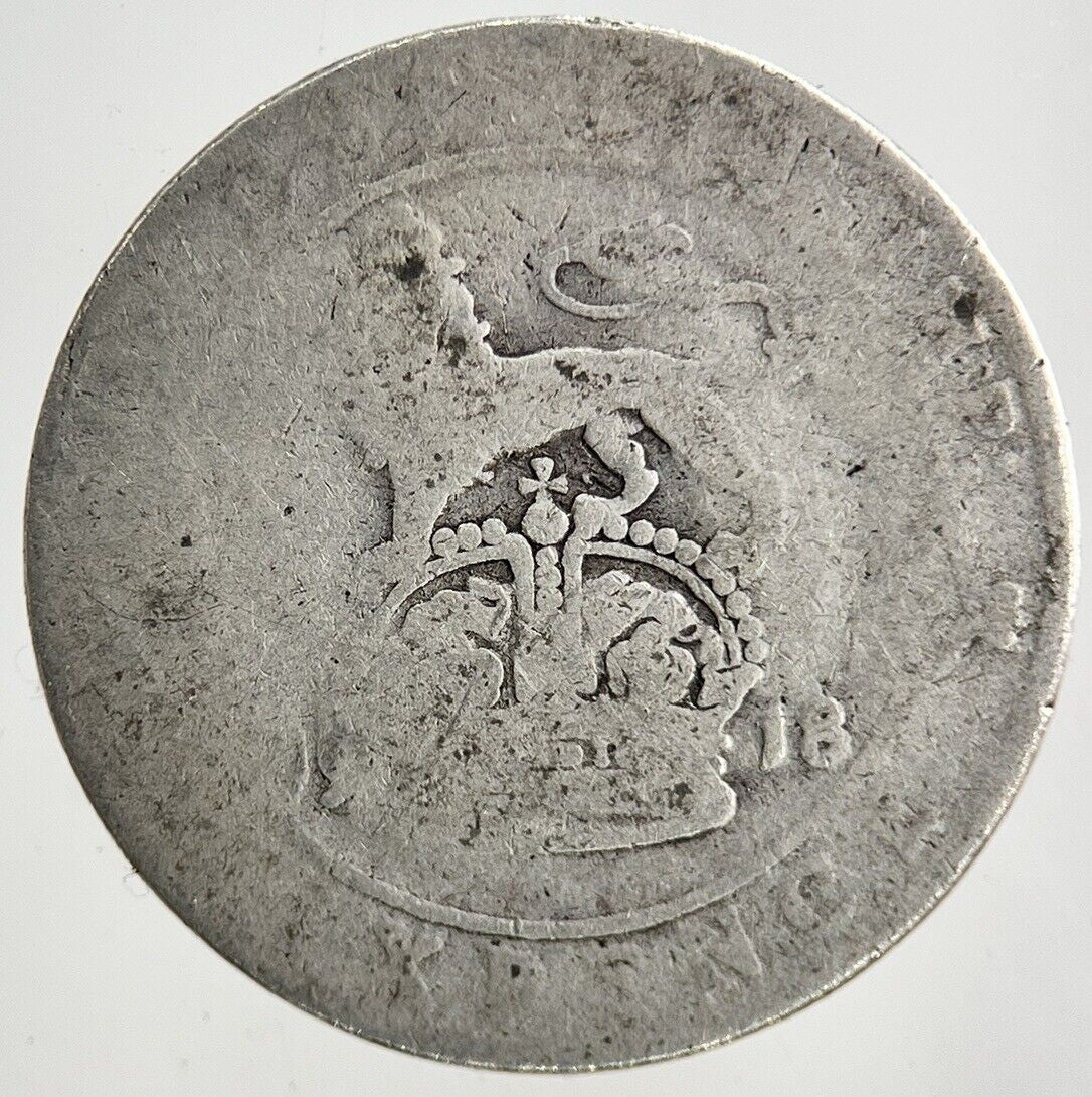 1918 George V Sixpence Silver Coin | Fair Grade