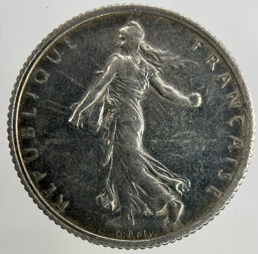 1916 France 1 Franc Silver Coin | Fine Collectable Grade