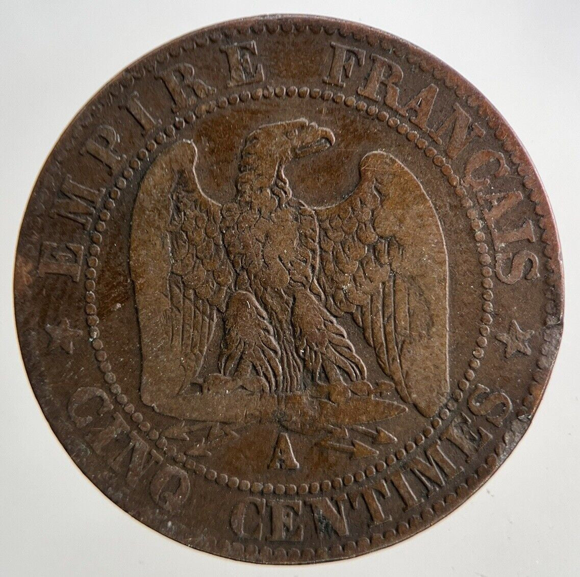 1855 France 5 Centimes Coin | Collectable Grade