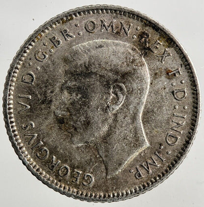 1942 - D Australia Sixpence Silver Coin | Fine Collectable Grade