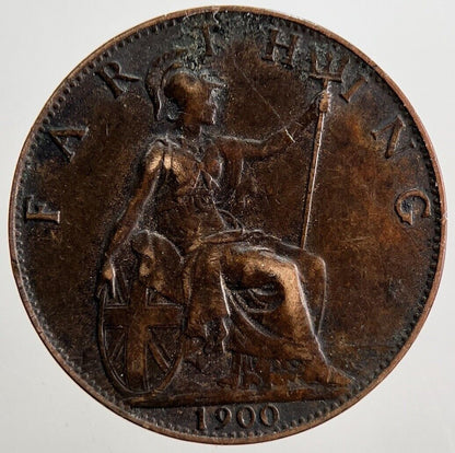 1900 Victoria British Farthing Coin | Very High Grade | a2582